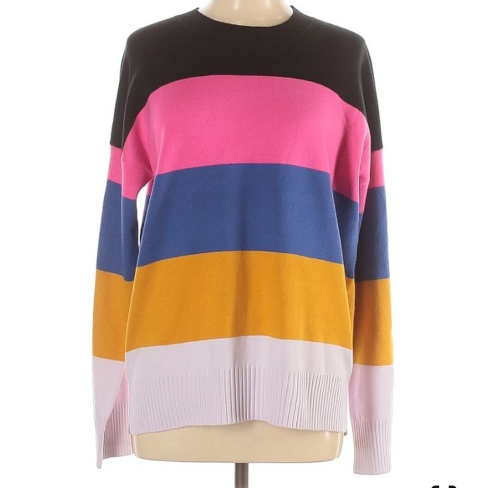 sale *2 for 99* New FRENCH CONNECTION Multicolor striped rainbow sweater
